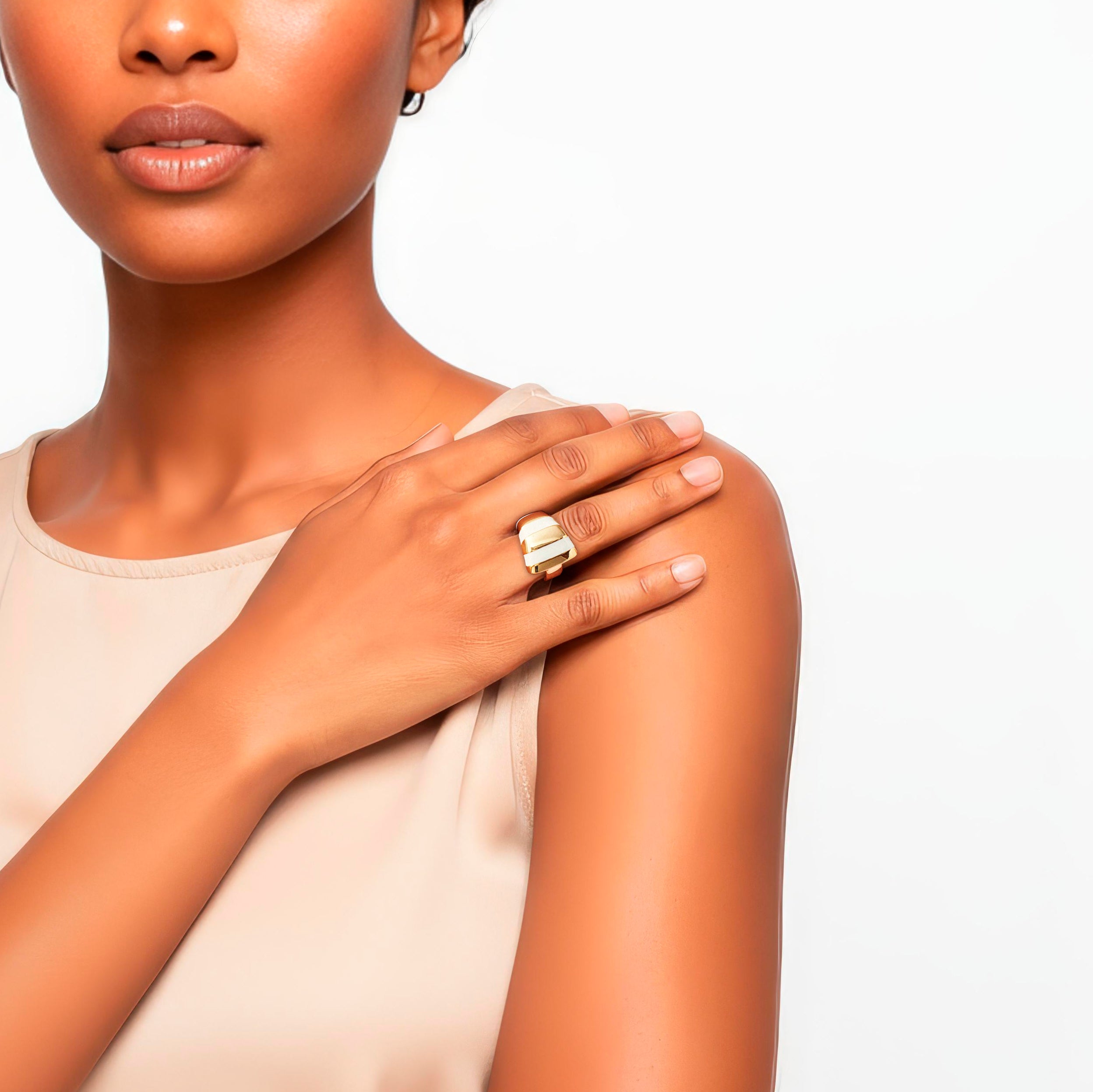 Anel Curvo Amalfi branco