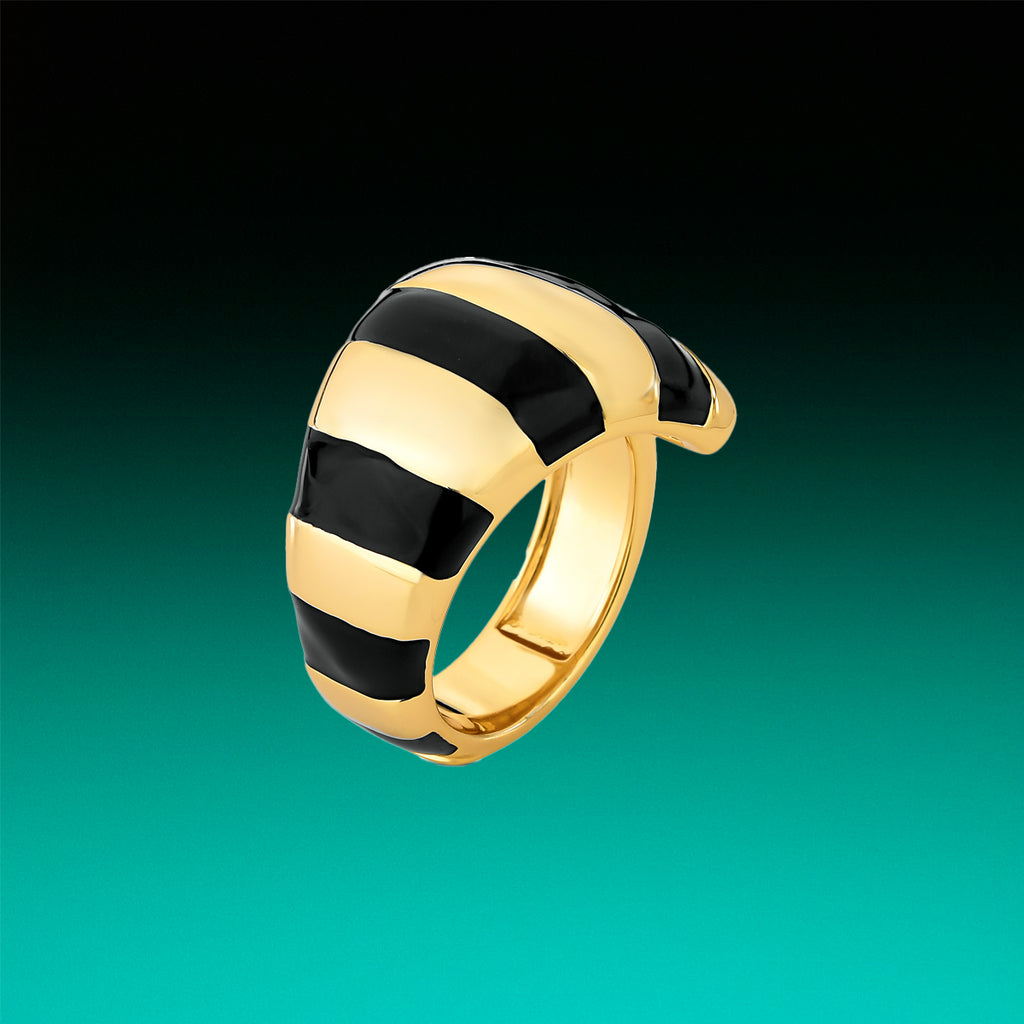 Anel Curvo Amalfi preto