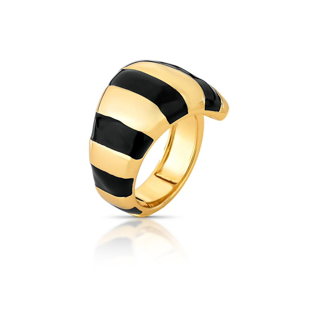 Anel Curvo Amalfi preto